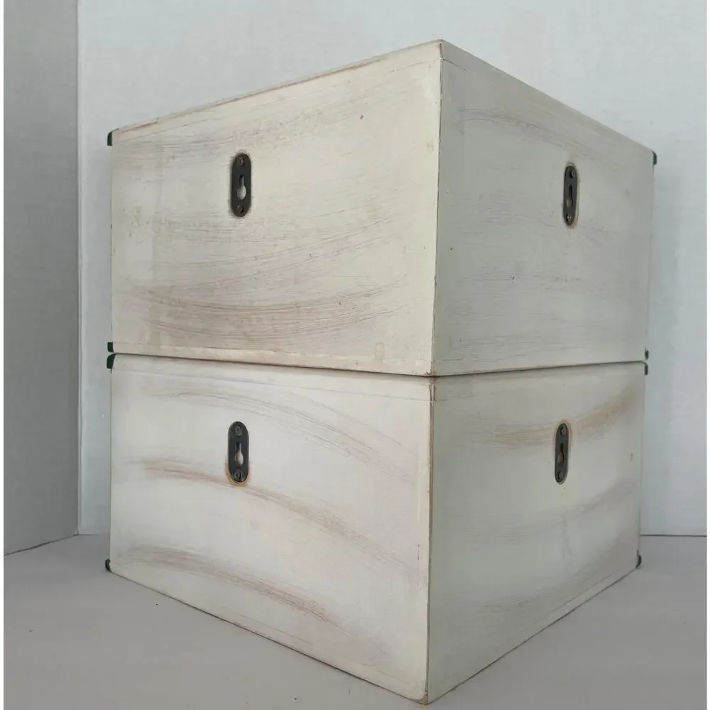 Princess House Fruit Vine Corner Wood Drawers Counter/ Wall w/2 Single Drawers